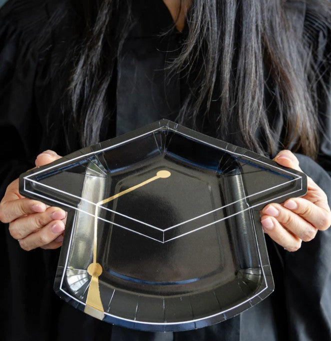 Black Cap Shaped Plate