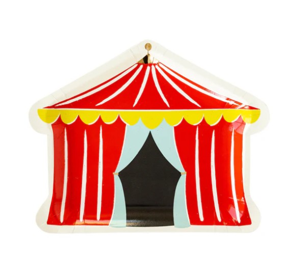 Carnival Tent Shaped Plate