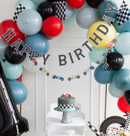 Miles per Hour - Happy Birthday Banner Set