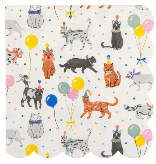 Cat Party Cocktail Napkin