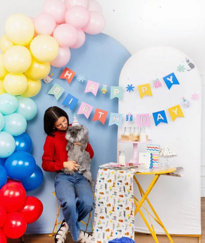 Happy Birthday Banner - Cat