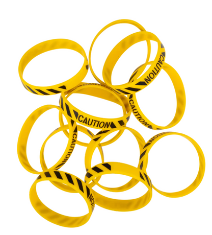 Construction Party Favor Rubber Bracelets