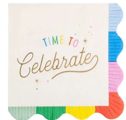 Time to Celebrate Cocktail Napkin