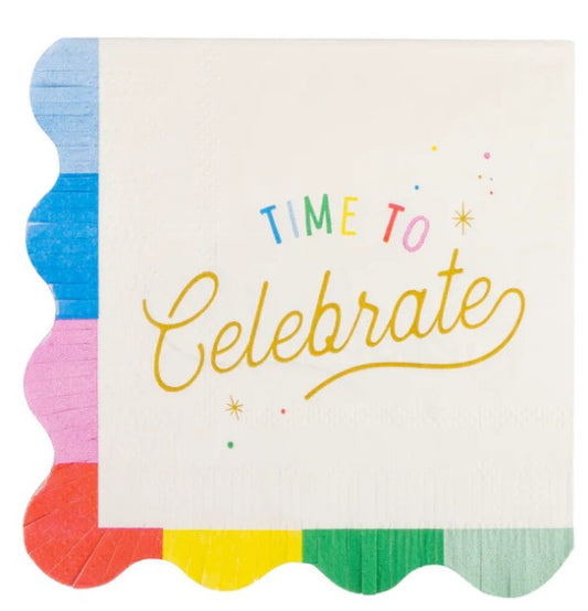 Time to Celebrate Cocktail Napkin