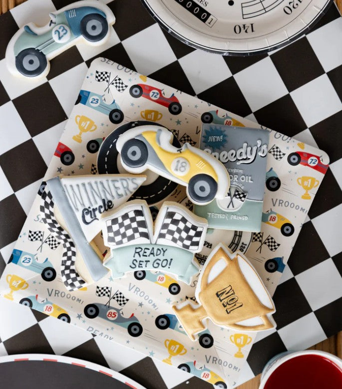 Miles per Hour - Checkered Flag Table Runner