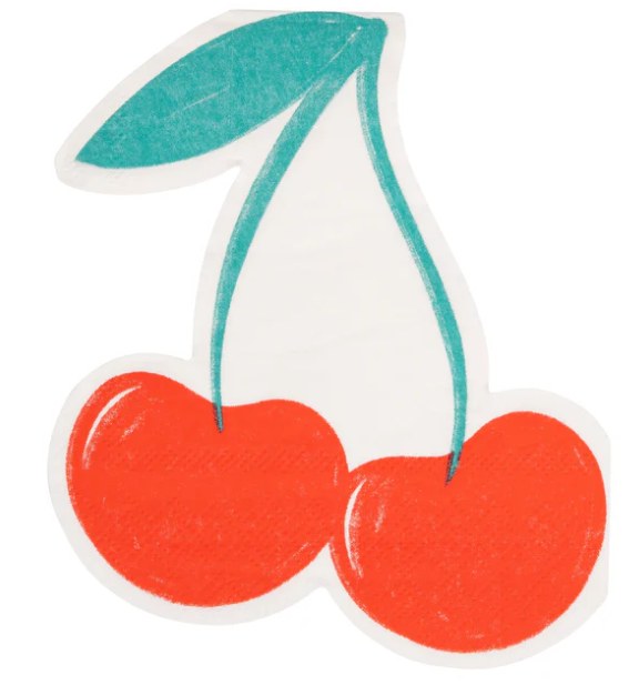 Cherries Shaped Napkin