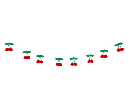 Felt Cherries Banner