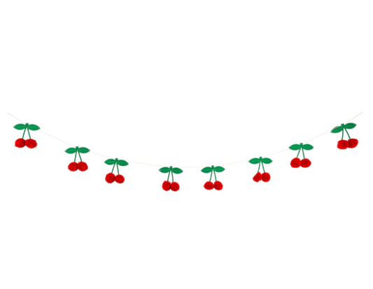 Felt Cherries Banner