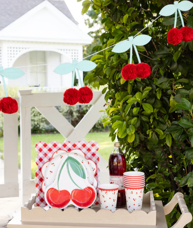 Felt Cherries Banner