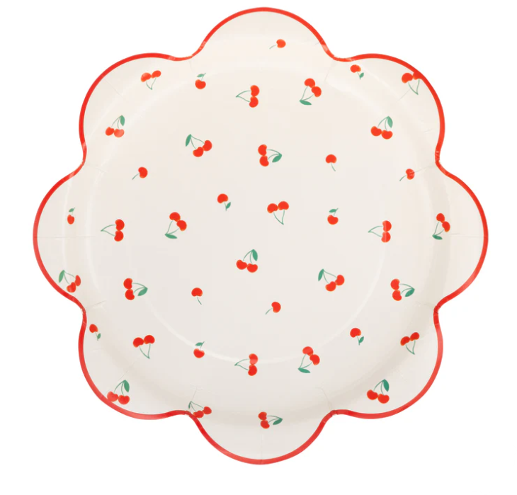 Cherries Scattered Plate