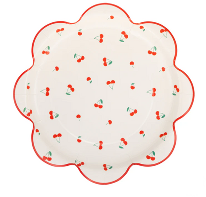 Cherries Scattered Plate