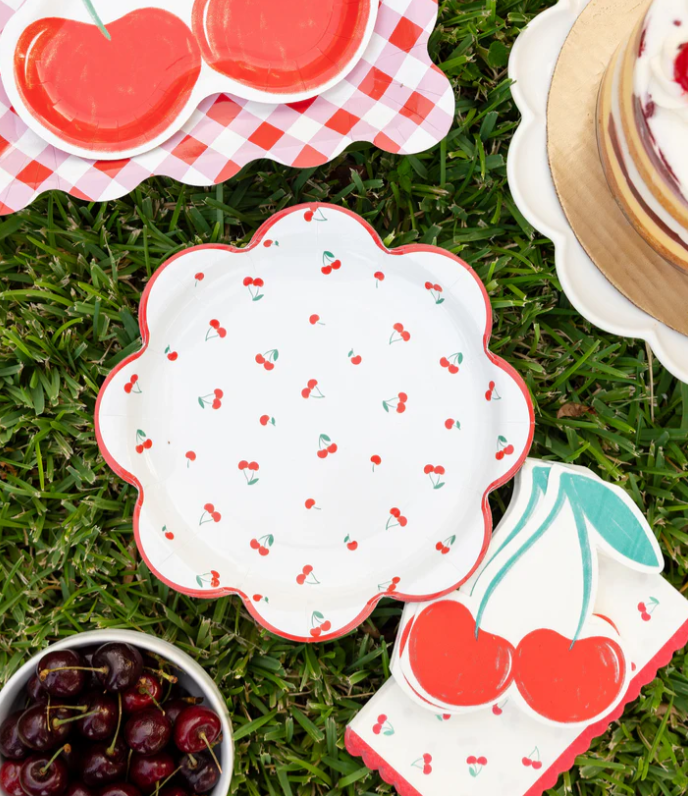 Cherries Scattered Plate