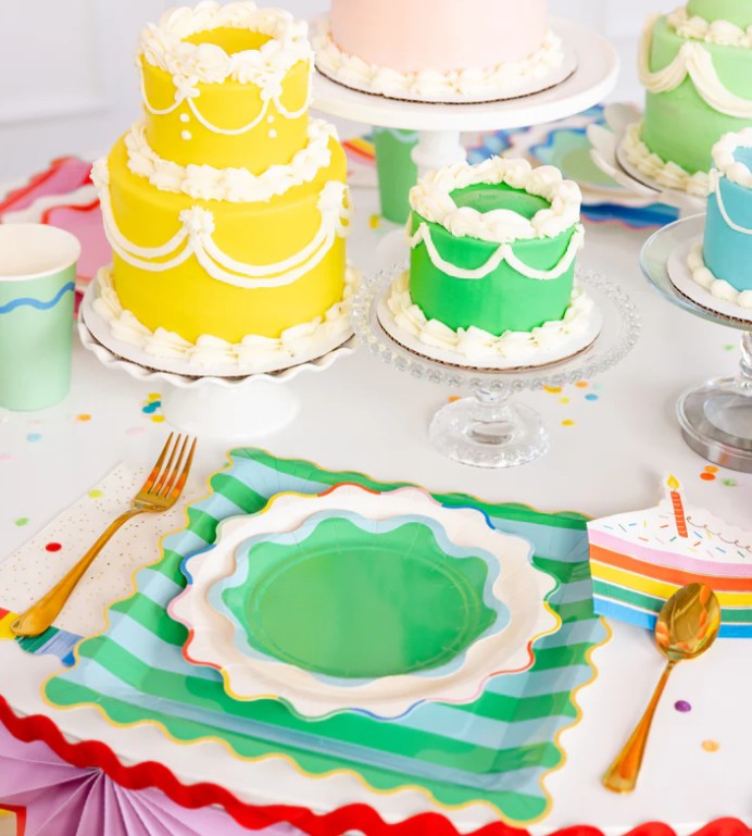 Ric Rac Edge Dessert Plates