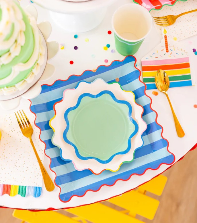 Ric Rac Edge Dessert Plates
