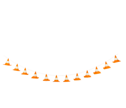 Construction Cone Banner