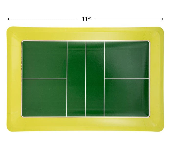 Pickleball Court Shaped Paper Plate