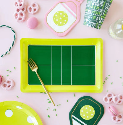 Pickleball Court Shaped Paper Plate