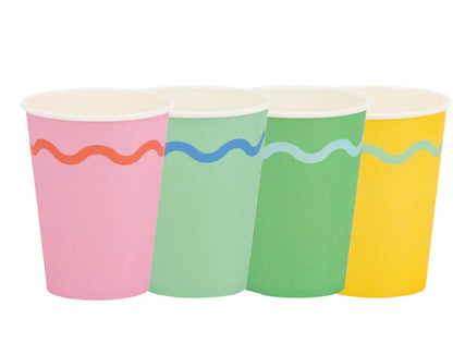 Bright Birthday Party Cups - 12 oz