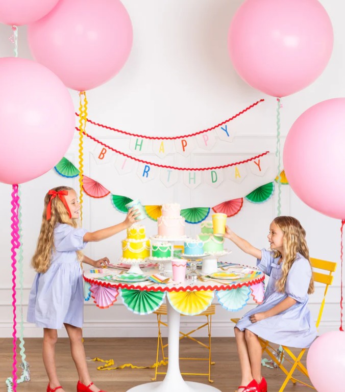 Bright Birthday Party Cups - 12 oz