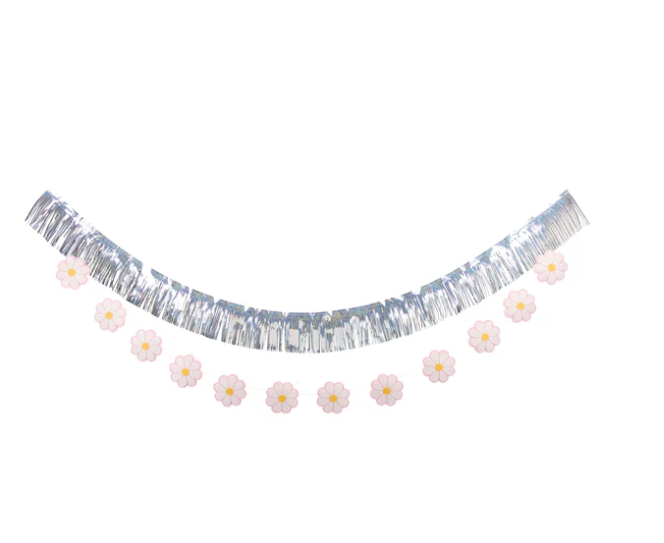 Disco Daisy Puffy Felt Banner Set