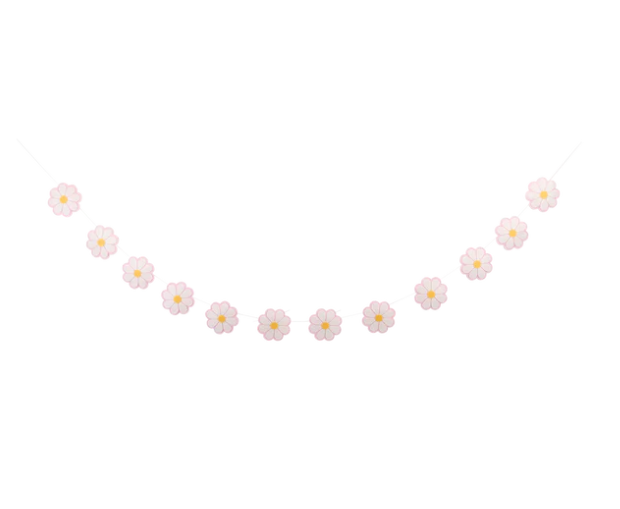 Disco Daisy Puffy Felt Banner Set