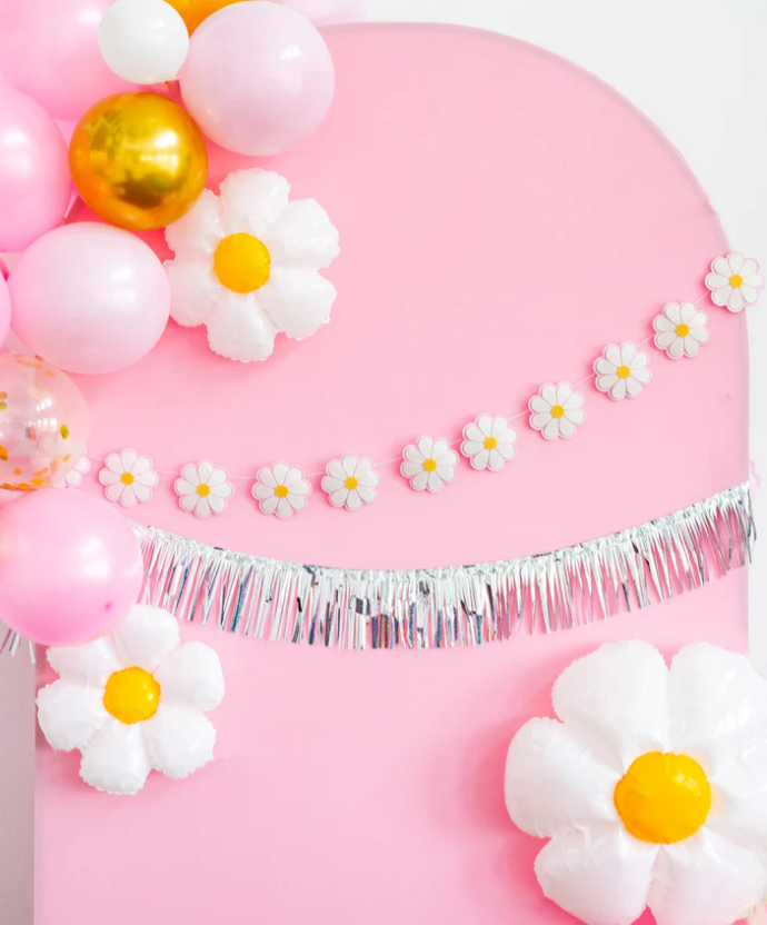 Disco Daisy Puffy Felt Banner Set