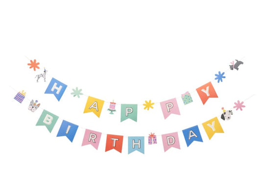 Happy Birthday Banner - Dog