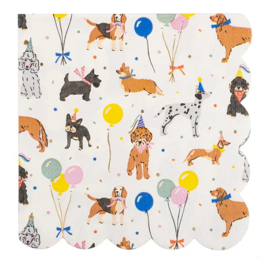 Dog Party Cocktail Napkin