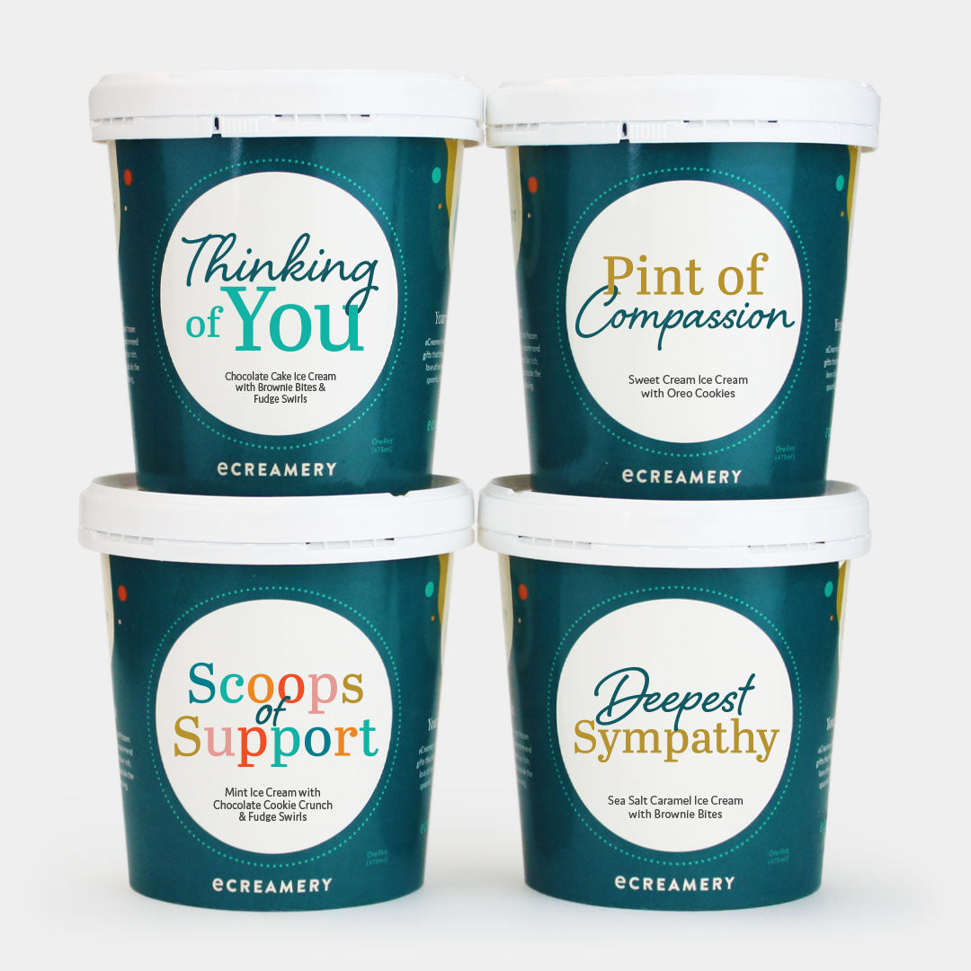 Sympathy Ice Cream Gift - 4 Pints