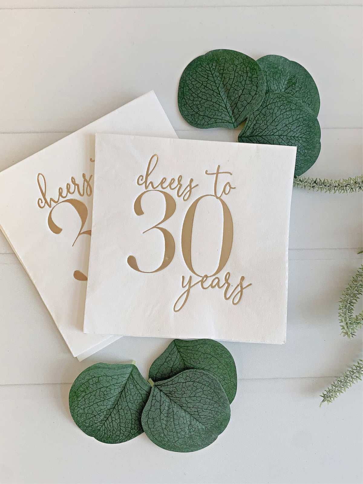 Cheers to 30 Years Napkins - 30th Birthday Cocktail
