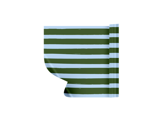 Blue/Green Stripe Table Runner