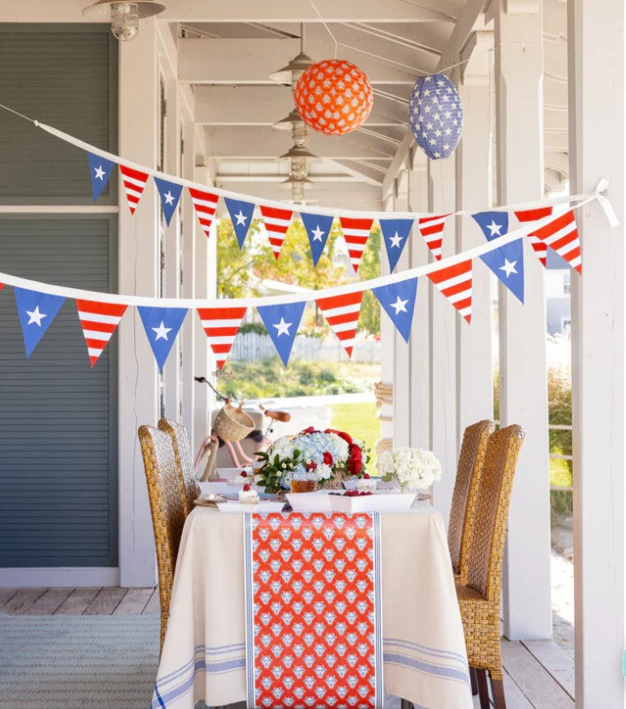 Stars and Stripes Outdoor Fabric Pennant Banner