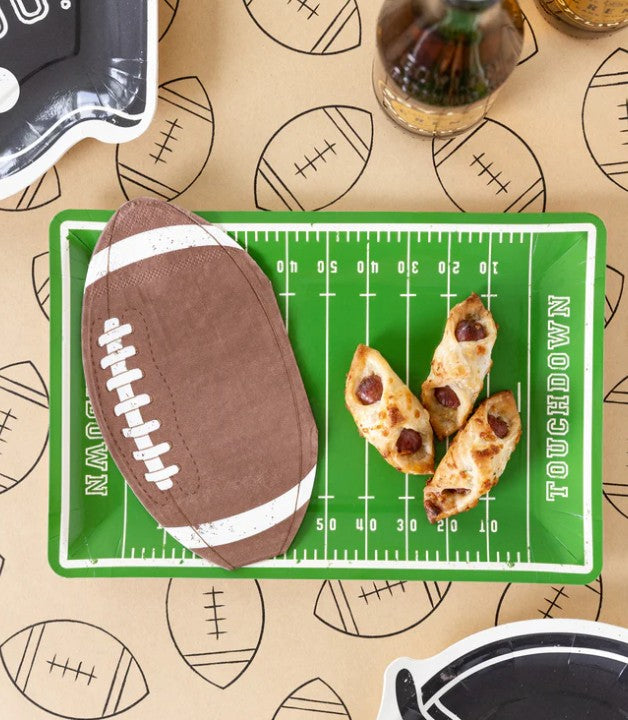Football Field Shaped Paper Plate