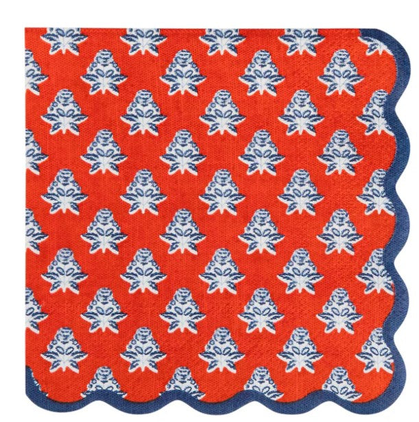 Floral Paper Cocktail Napkin