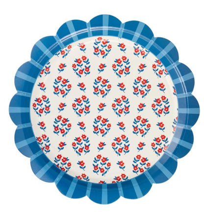 Floral Paper Plate Set - 9"