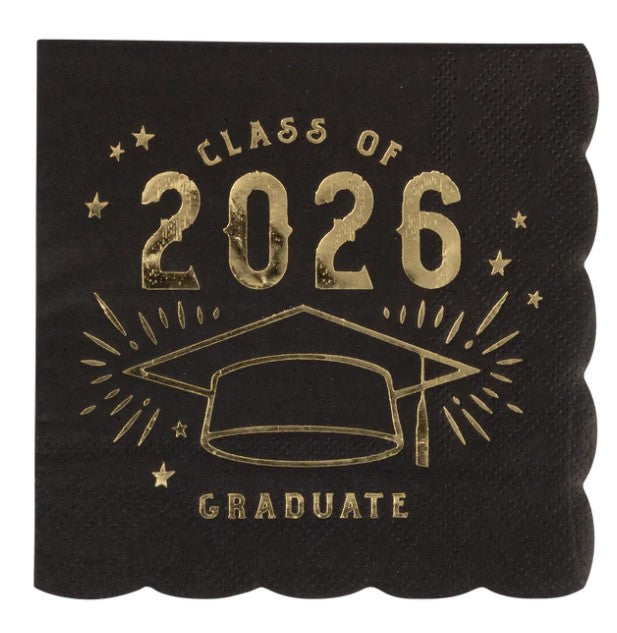 Foil 2026 Graduate Cocktail Napkin