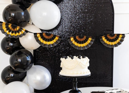 Gold Black Bunting Banner