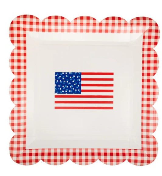 Stripes and Stars Paper Plate - 10" (Copy)