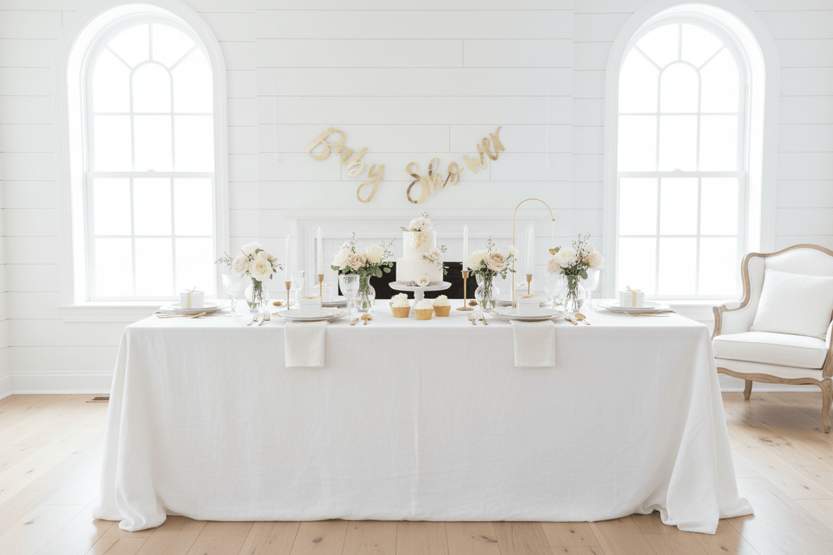 Gold Baby Shower Banner