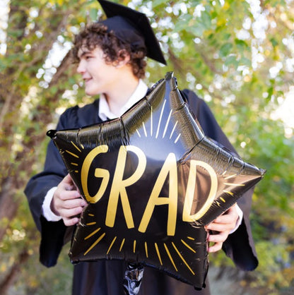 Grad Star Mylar Balloon