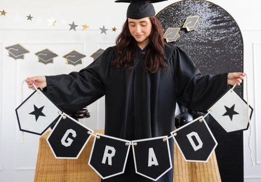 Oversized Felt Grad Banner