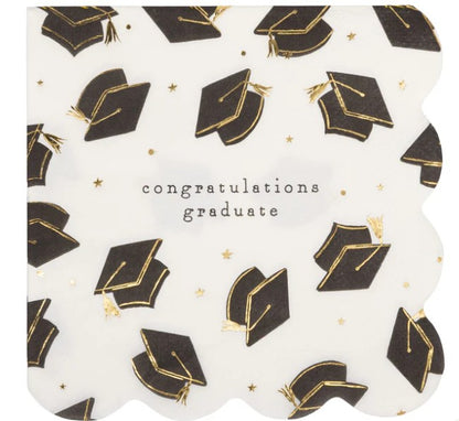 Grad Hat Scatter Napkin Cocktail