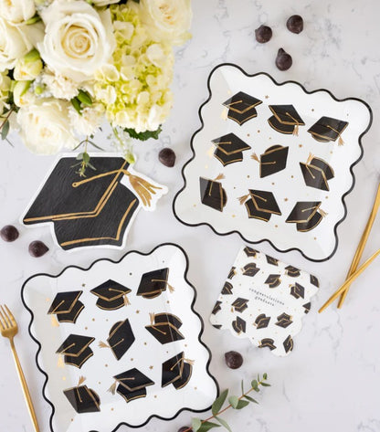 Grad Hat Scatter Napkin Cocktail