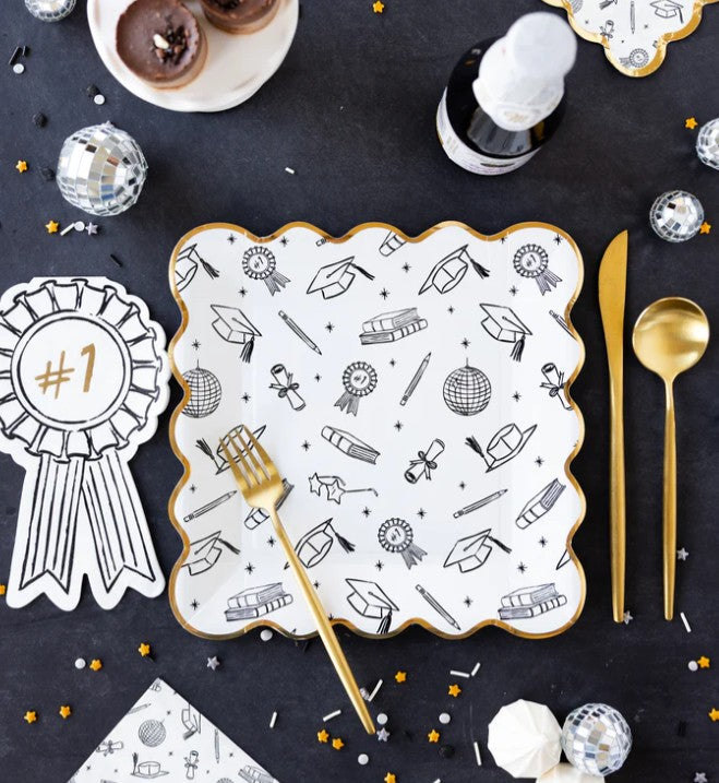 Grad Icon Foil Plate