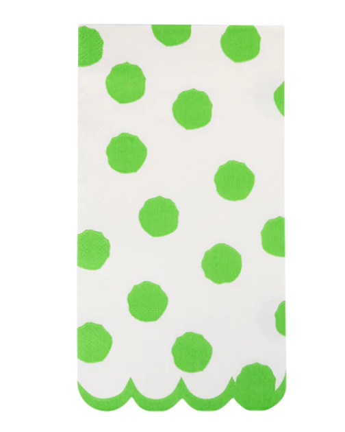 Green Polka Dot Dinner Napkin
