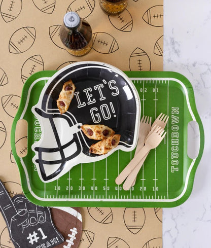 Football Helmet Shaped Paper Plate