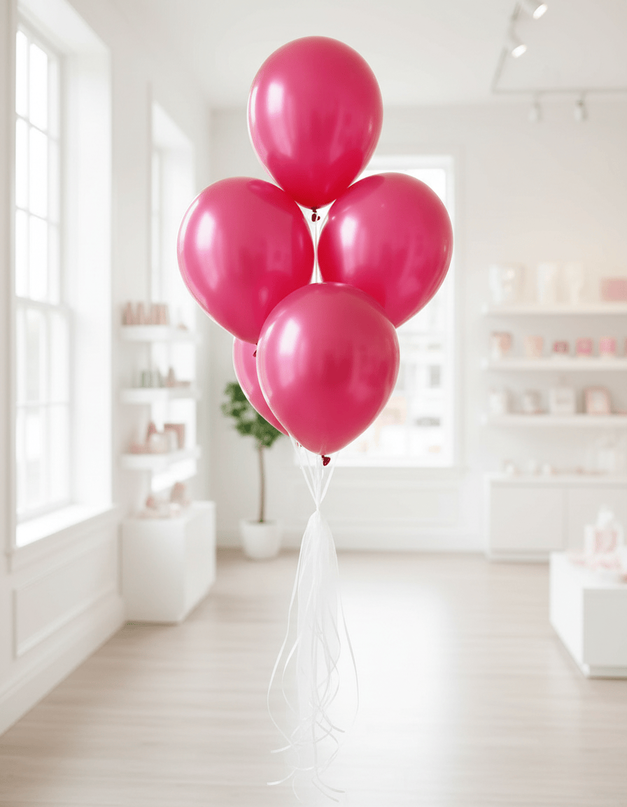 Hot Pink Pearl Balloons - Barbie & Birthday Party Decorations