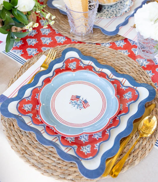 Flag Paper Plate - 8"