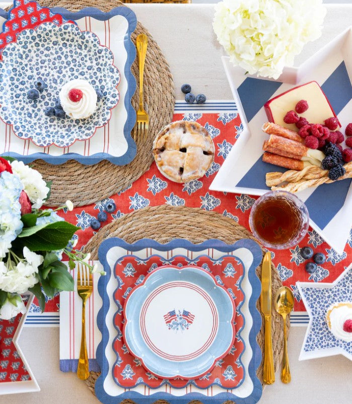 Flag Paper Plate - 8"
