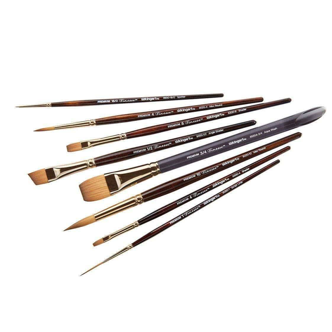 Finesse™ Synthetic Kolinsky Sable Brush Set - 8 pc
